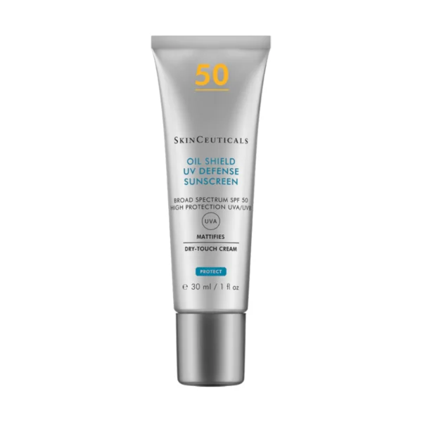 SkinCeuticals Oil Shield UV Defense SPF 50 30 ml, yağlı ciltler için mat bitişli güneş koruyucu